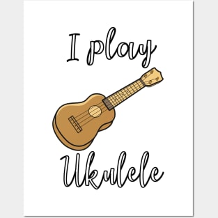 Ukulele player Posters and Art